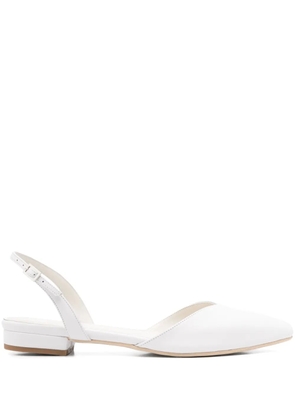 GINISSIMA leather ballet flats - White