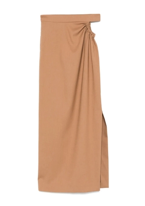 Max Mara virgin-wool skirt - Brown