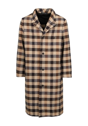 Hannes Roether checked single-breasted coat - Neutrals