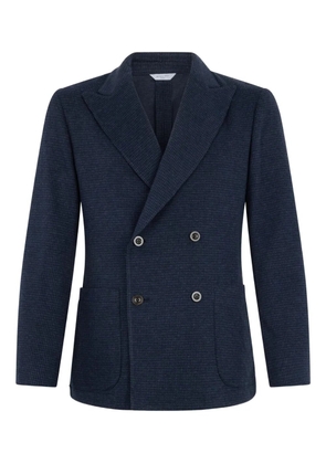 Boglioli double-breasted patch-pocket blazer - Blue