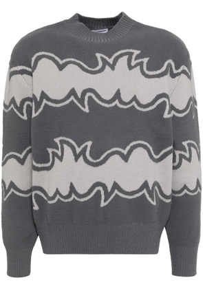 BLUEMARBLE jacquard-knitted jumper - Grey