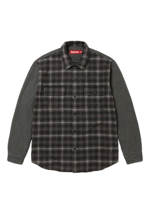 Supreme plaid houndstooth shirt - Black