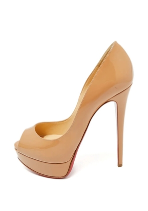 Christian Louboutin Pre-Owned peep-toe platform pumps - Neutrals