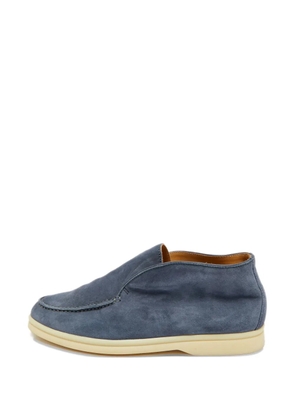 Loro Piana Pre-Owned suede slip-on ankle boots - Blue