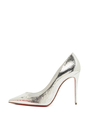 Christian Louboutin Pre-Owned So Kate pointed-toe leather pumps - Silver