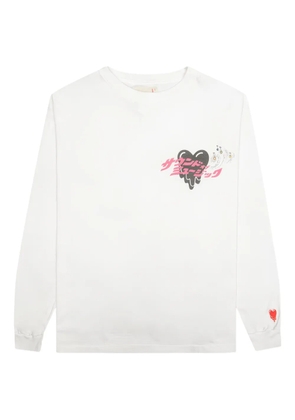 Emotionally Unavailable graphic-print long-sleeve t-shirt - White