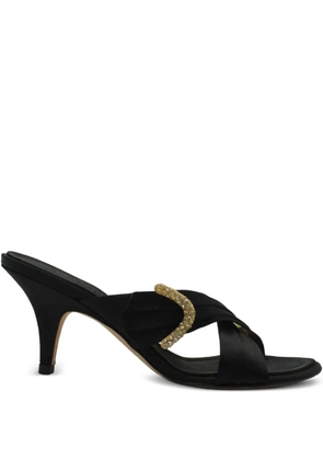 Giuseppe Zanotti Vintage crystal-embellished heeled sandals - Black