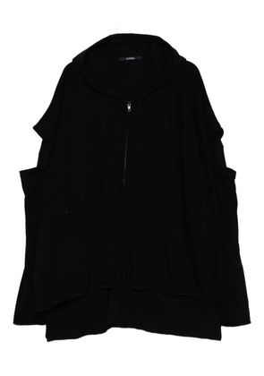 Limi Feu stay true print layered hoodie - Black