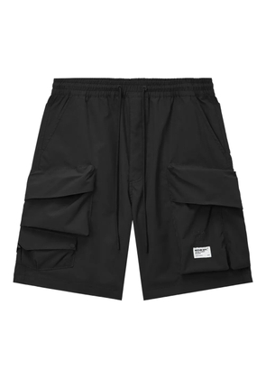 Musium Div. logo-embroidered bermuda shorts - Black