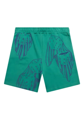 Awake NY dice-print track shorts - Blue