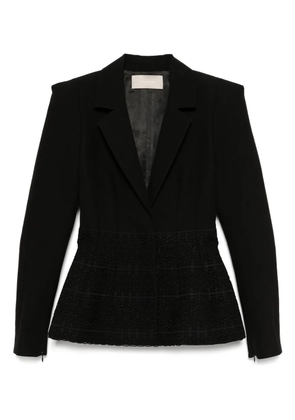 Elie Saab Macramé peplum blazer - Black