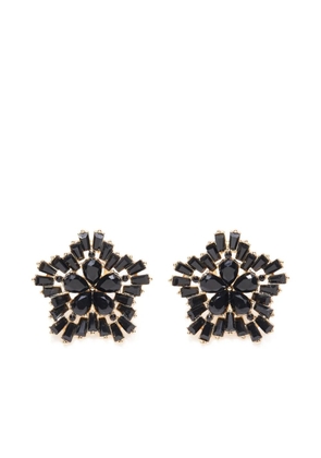 Carolina Herrera crystal snowflake earrings - Black