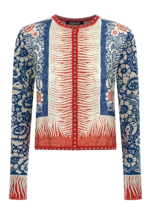 Roberto Cavalli bandana-print sweater - Blue
