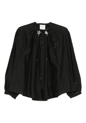 Forte Forte embellished button-up blouse - Black