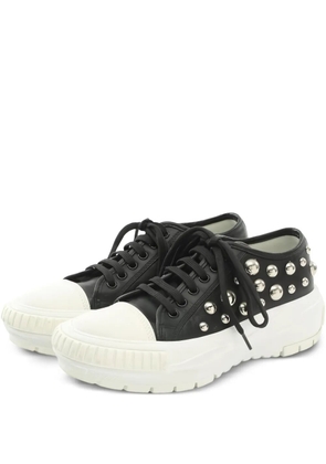 Louis Vuitton Pre-Owned x Yayoi Kusama 2023 stud-embellished leather sneakers - Black