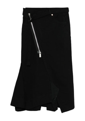 sacai zip-detail skirt - Black
