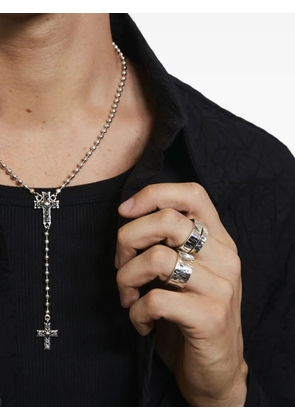 Emanuele Bicocchi large hammered band ring - Silver