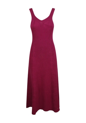 Jil Sander V-neck ribbed-knit dress - Pink