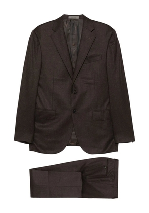 Corneliani two-button wool suit - Brown