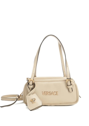 Versace logo-plaque tote bag - Neutrals