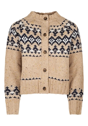 MC2 Saint Barth patterned buttoned cardigan - Neutrals