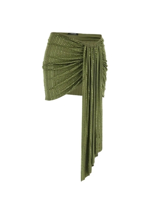 VENUJA rhinestone-embellished skirt - Green