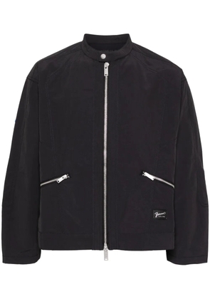 FIVE CM logo-patch zip-up jacket - Black