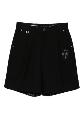 A BATHING APE® embroidered-logo shorts - Black