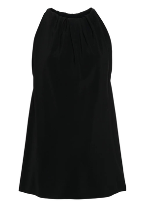 Rick Owens gathered crepe tank top - Black