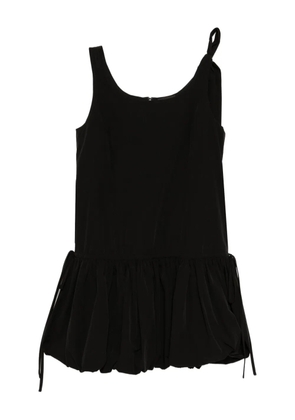 tout a coup gathered-detailing dress - Black