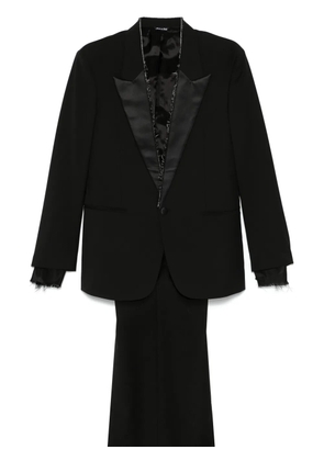ERALDO raw-cut suit - Black