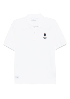 CHOCOOLATE logo-embroidered polo shirt - White