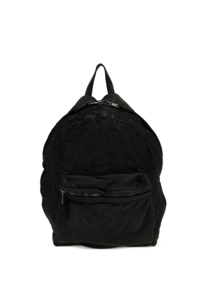 Giorgio Brato zip-fastening leather backpack - Black