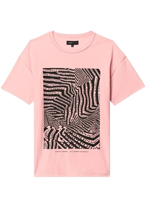 Purple Brand OP-Art T-shirt - Pink