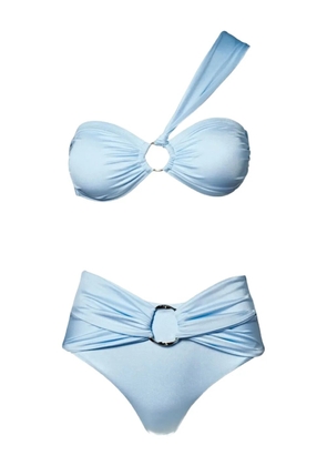SOFIA ERHAN ring-detail one-shoulder bikini - Blue
