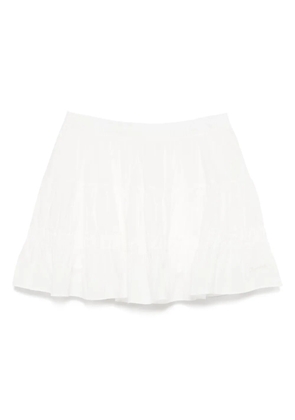 CHOCOOLATE tiered skirt - White