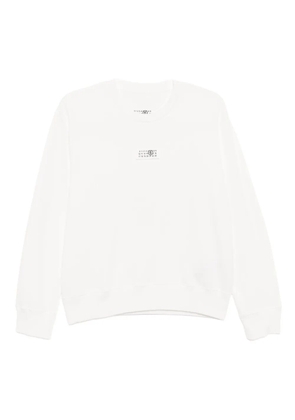 MM6 Maison Margiela logo patch sweatshirt - White