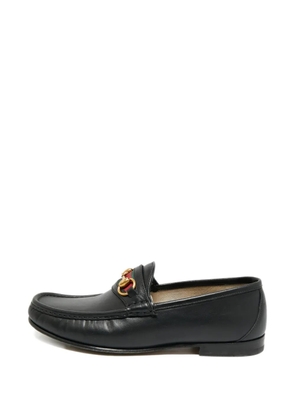 Gucci Pre-Owned Horsebit leather loafers - Black