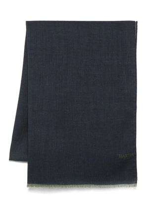 Barba frayed scarf - Blue