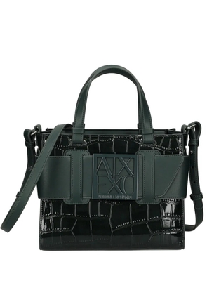 Armani Exchange small buckle-detail tote bag - Black