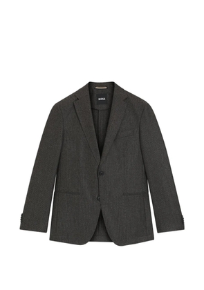 BOSS herringbone single-breasted blazer - Brown
