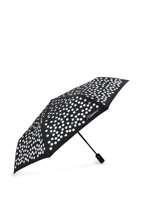 Moschino polka dot compact umbrella - Black