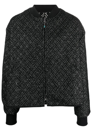 4SDESIGNS panelled-design reversible bomber jacket - Black