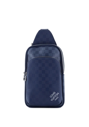 Louis Vuitton Pre-Owned Avenue Sling Bag NM Damier Graphite and Damier Infini Leather shoulder bag - Blue