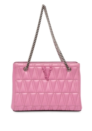 Versace Pre-Owned 2000-2025 Quilted Leather Virtus tote bag - Pink