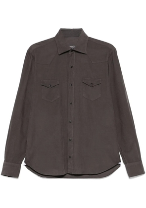 Barba corduroy shirt - Grey