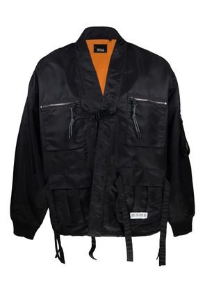 Mostly Heard Rarely Seen emroidered-logo bomber jacket - Black