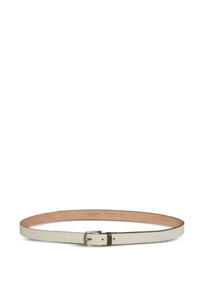 Giorgio Armani rectangular-buckle belt - Neutrals