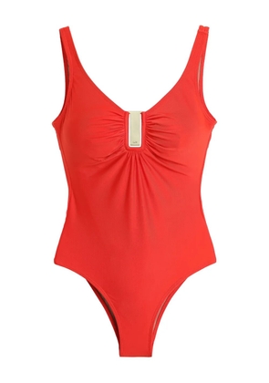 Lygia & Nanny clasp-detail swimsuit - Red