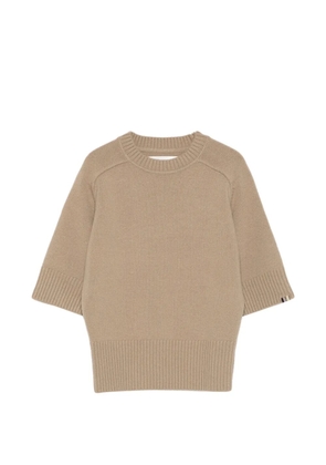 extreme cashmere Nº374 Lauren half-sleeve sweater - Neutrals